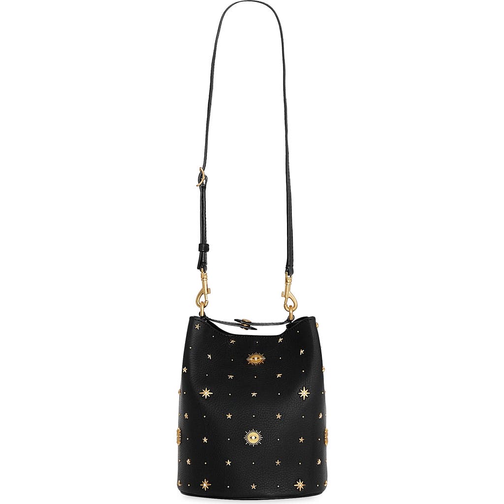 Rebecca Minkoff Evil Eye Stud Leather Bucket Bag