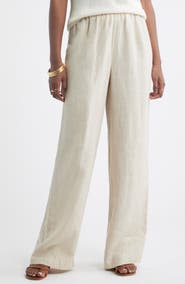 Caslon® Wide Leg Linen Pants