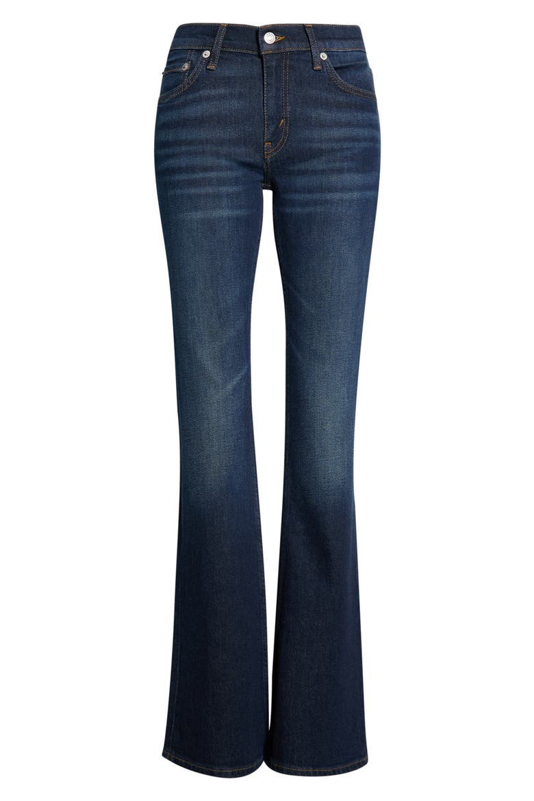 Low Rise Micro Bootcut Jeans, Alternate, color, BARELY WORN