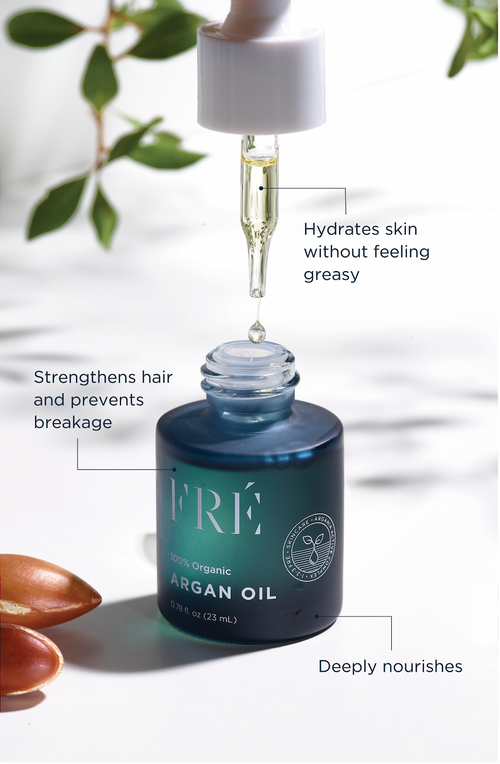 Fré Skincare 100% Organic Argan Oil In Transparent