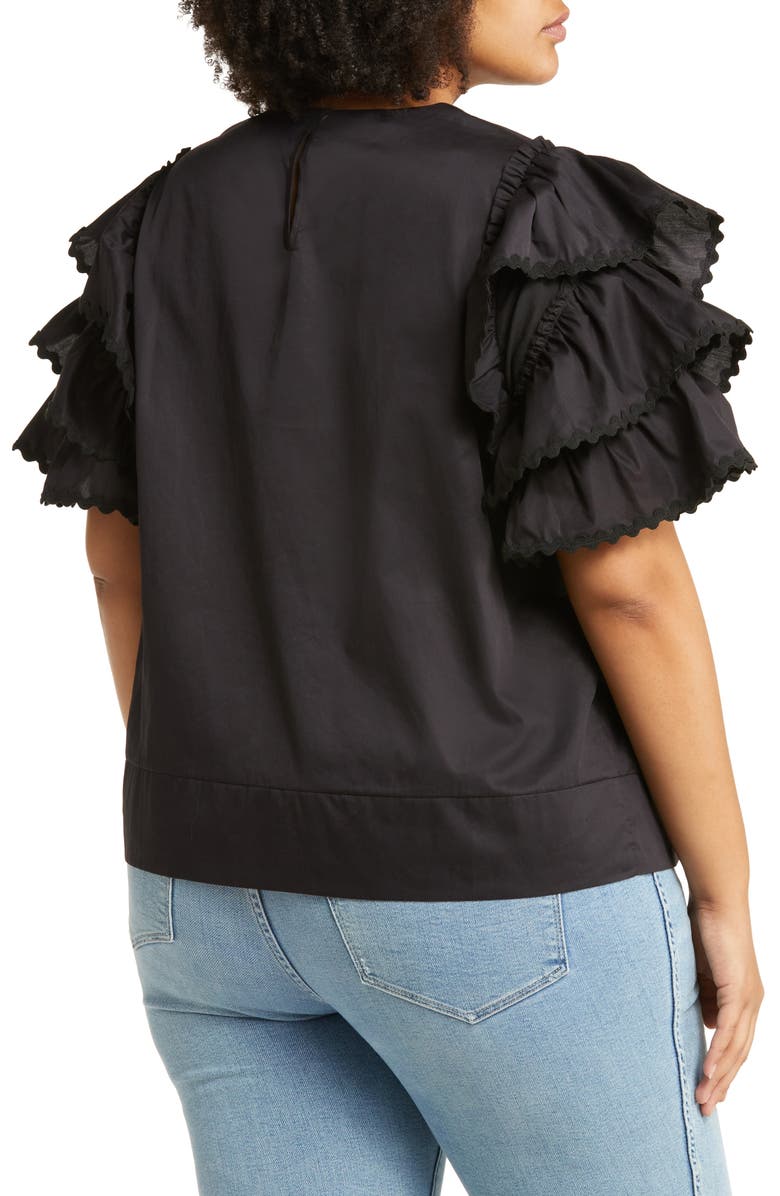 HARSHMAN Juliette Ruffle Sleeve Blouse, Alternate, color, 