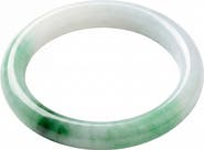 seree Koi Mottled Round Jade Stone Bangle