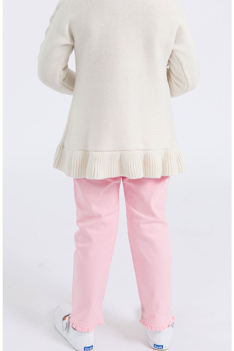 Kids' Ruffle Straight Leg Jeans, Alternate, color, PINK