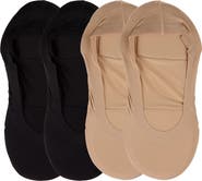 MeMoi Assorted 4-Pack Cushioned Liner Socks