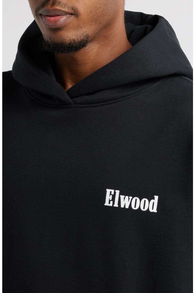 Trademark Logo Heavyweight Hoodie, Alternate, color, COAL