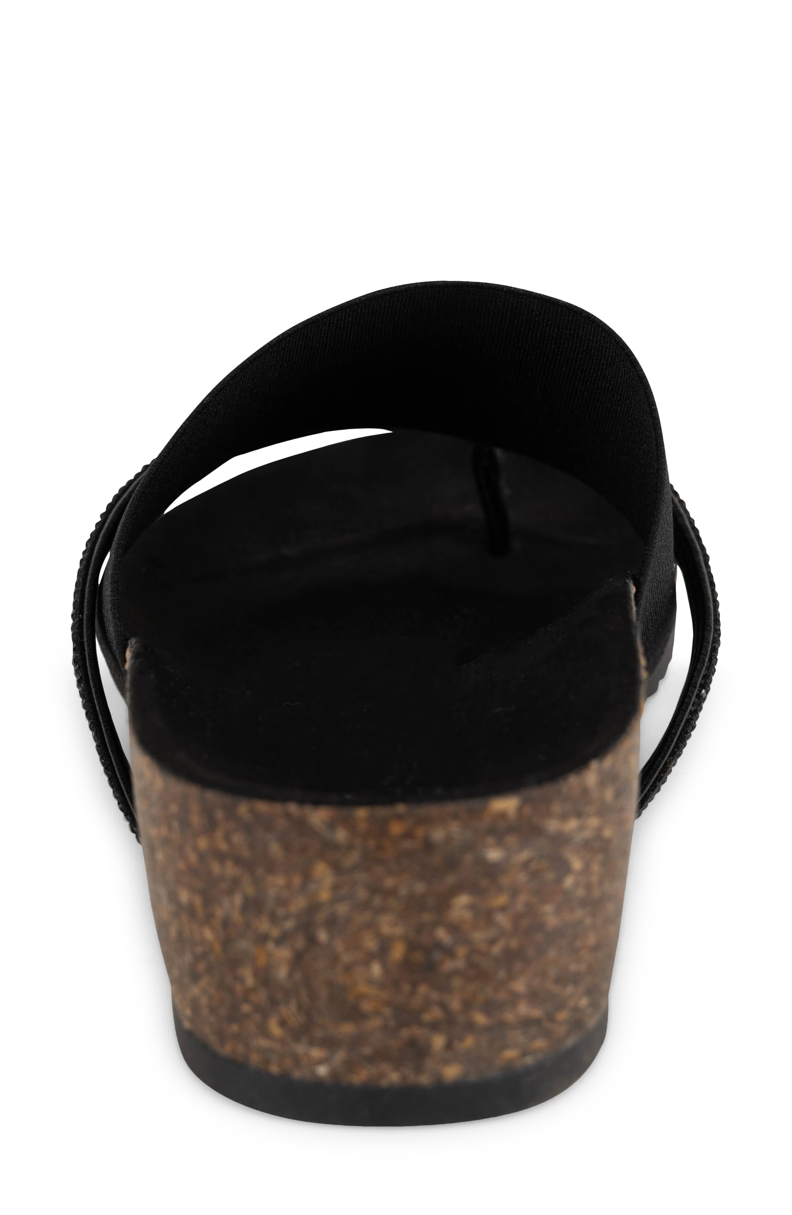 ITALIAN SHOEMAKERS Ziona Wedge Sandal, Alternate, color, Black