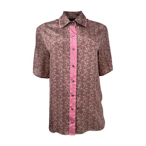 Paisley Motif Short Sleeve Shirt