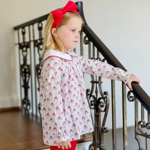 Lila And Hayes Morgan Girls' Legging Set In Red