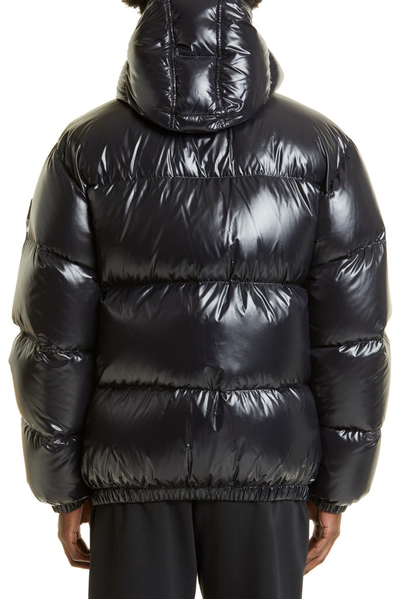 6 Moncler 1017 Alyx 9SM Almondis Short Down Jacket, Alternate, color, BLACK