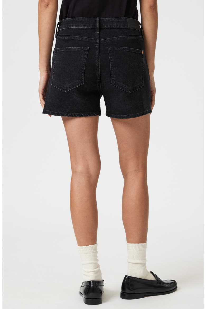 Heidi High Waist Denim Shorts, Alternate, color, DARK SMOKE 90S