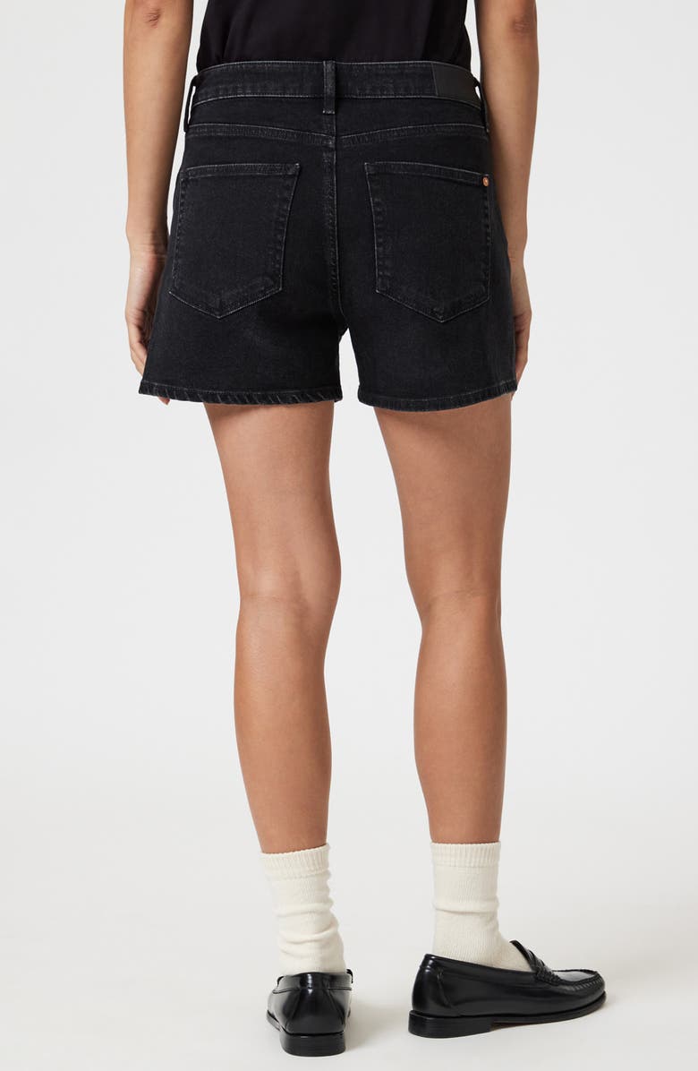 Mavi Jeans Heidi High Waist Denim Shorts, Alternate, color, Dark Smoke 90S