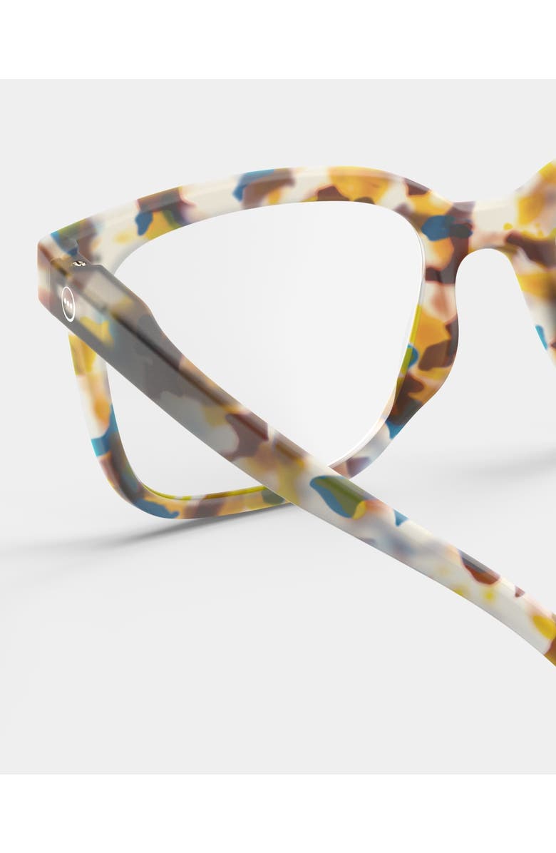 IZIPIZI #L 54mm Rectangular Reading Glasses, Alternate, color, Blue Tortoise