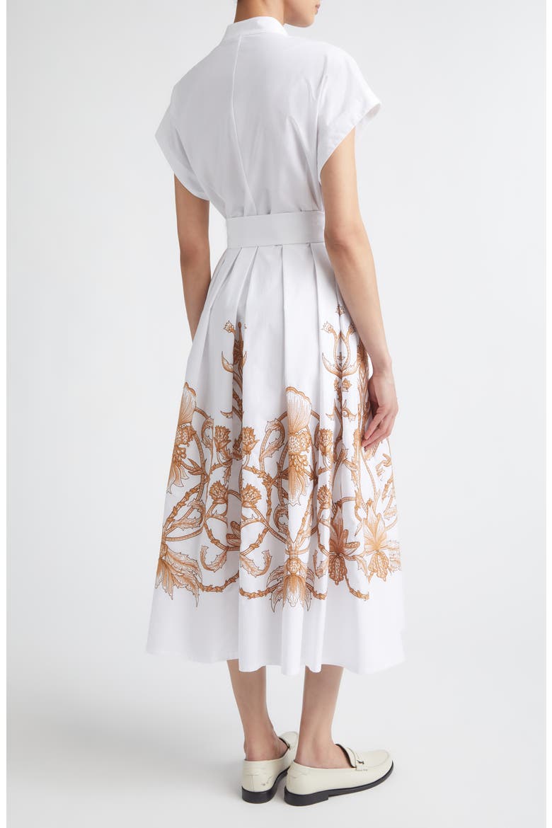 Val Embroidered Cotton Shirtdress, Alternate, color, WHITE / BEIGE