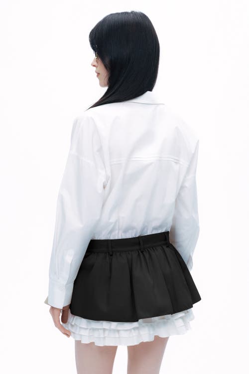 NOCTURNE NOCTURNE SHIRT COLLAR BODYSUIT