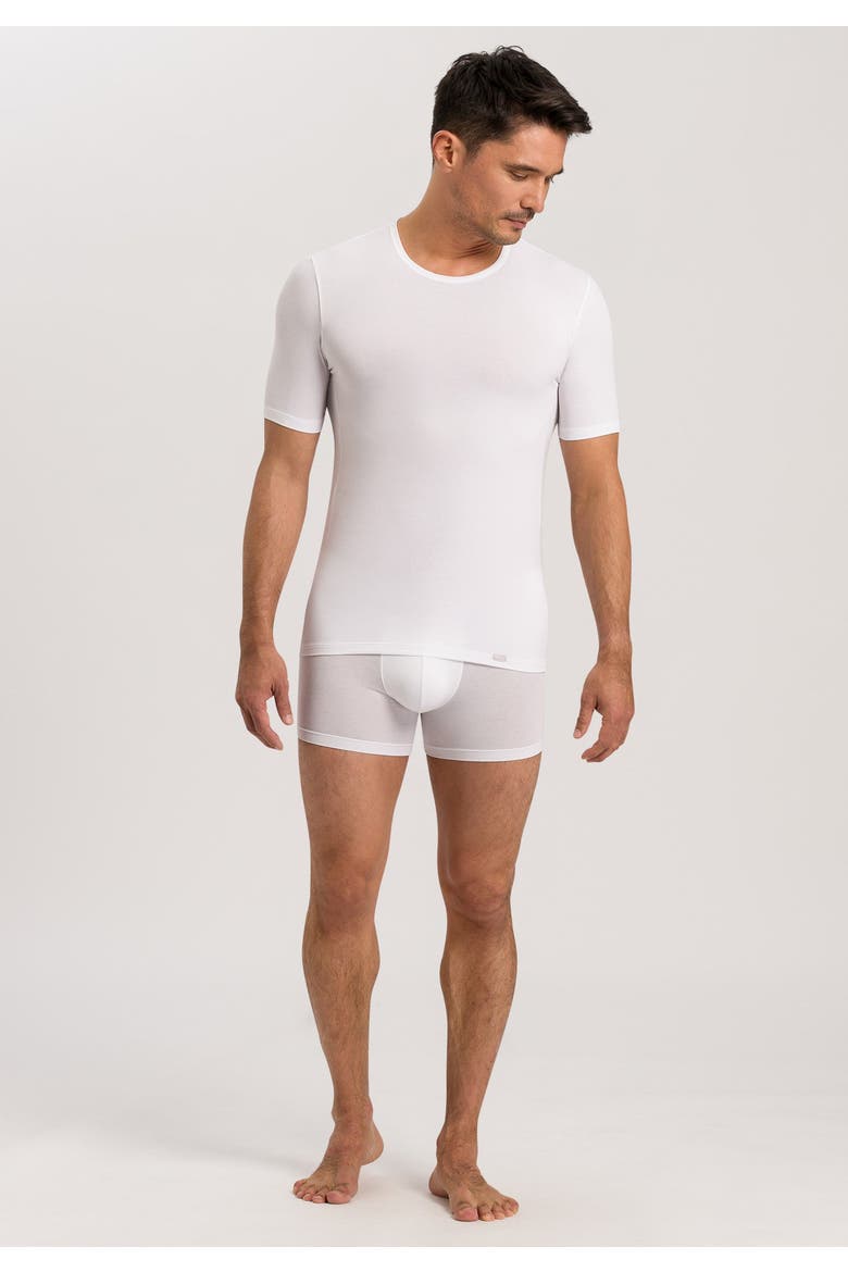 Natural Function TENCEL™ and Cotton Fitted Crew Neck T-Shirt, Alternate, color, White