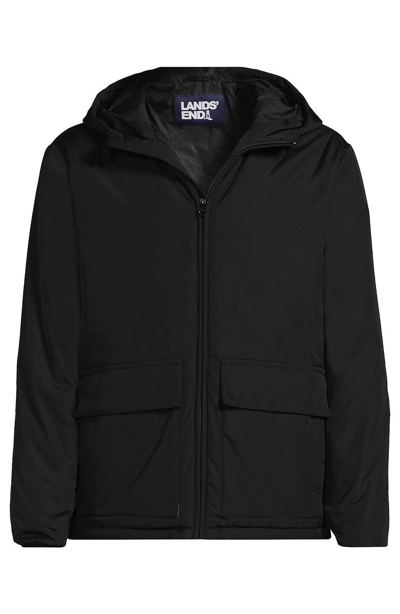 Lands' End FeatherFree Insulated Hooded Jacket, Alternate, color, Black