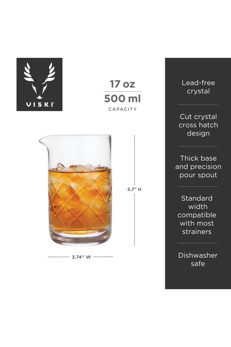 Professional Crystal Mixing Glass, Alternate, color, Clear