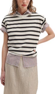 rag & bone Kelly Stripe Boxy T-Shirt