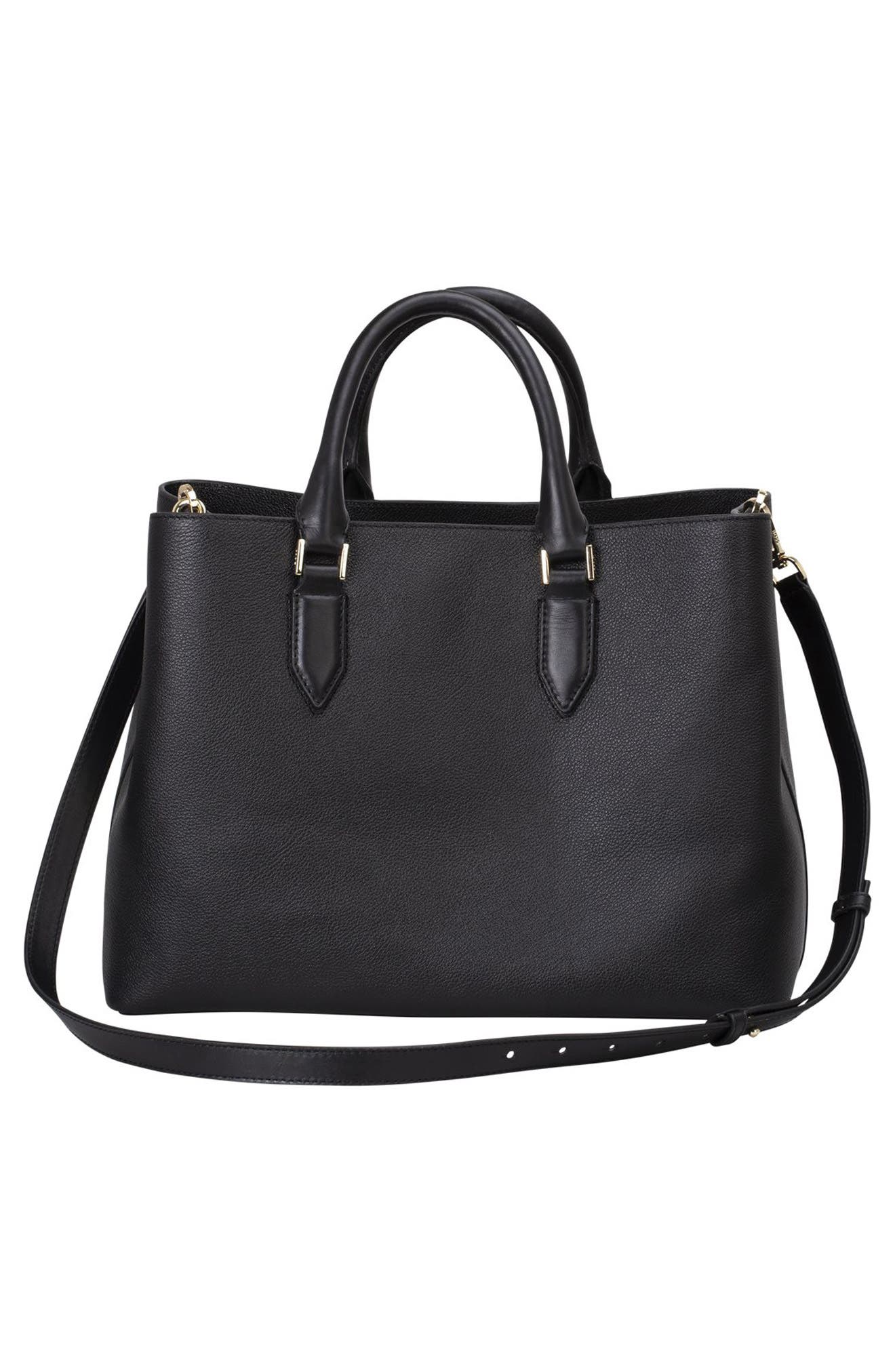 BOSS Alyce Leather Business Tote, Alternate, color, 