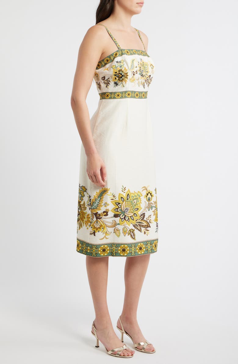 Elie Tahari The Annalise Sleeveless Maxi Dress, Alternate, color, Sunray Floral Print