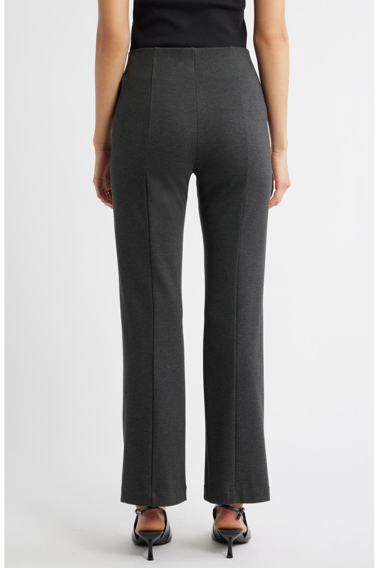 Pull-On Ponte Trousers, Alternate, color, GREY DARK HEATHER