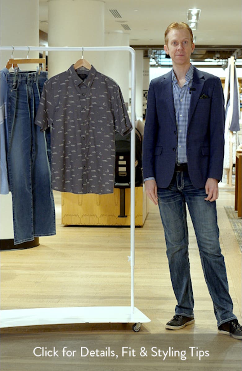 Shoreline Short Sleeve Cotton Button-Up Shirt, sales video thumbnail