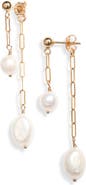 Set & Stones Maryn Freshwater Pearl Front/Back Earrings