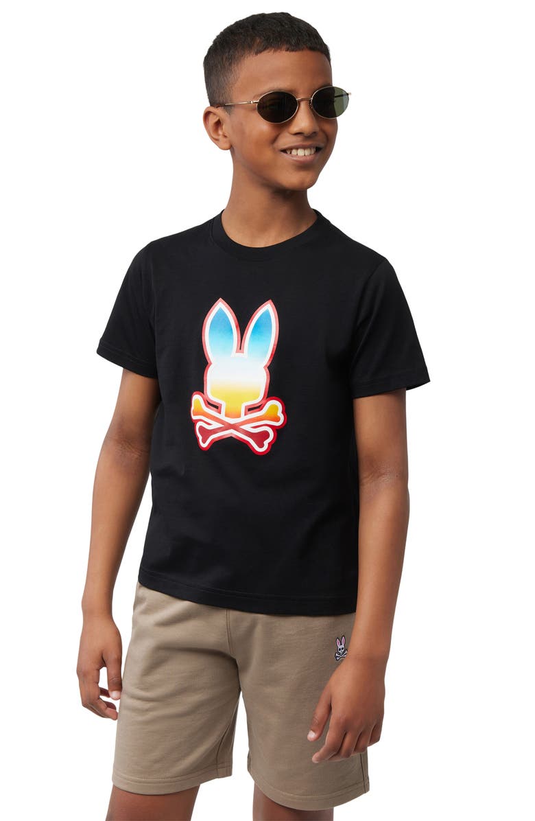 Psycho Bunny Kids' Guy Graphic T-Shirt, Alternate, color, 