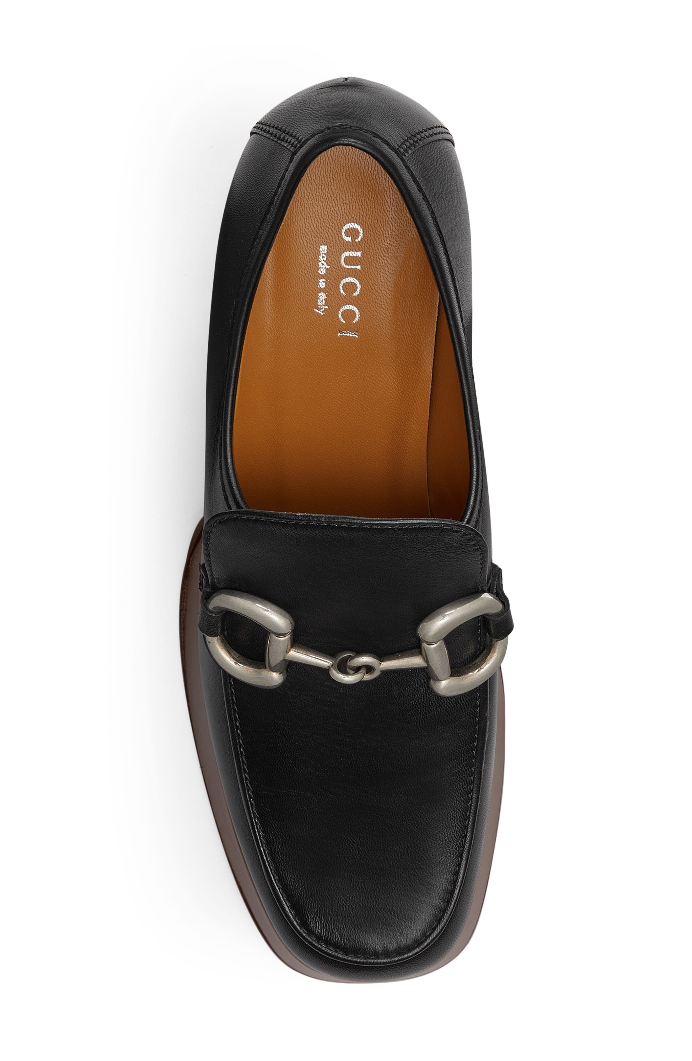 Gucci Horsebit Platform Loafer, Alternate, color, 