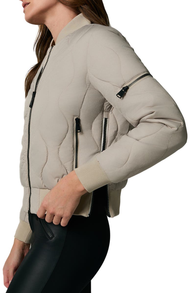 Alp N Rock Metro III Water Repellent Quilted Bomber Jacket, Alternate, color, Stone