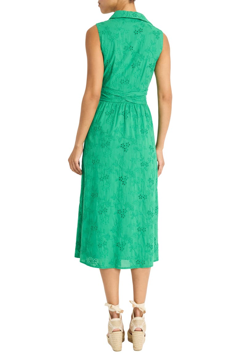 Eyelet Midi Shirtdress, Alternate, color, JELLY BEAN