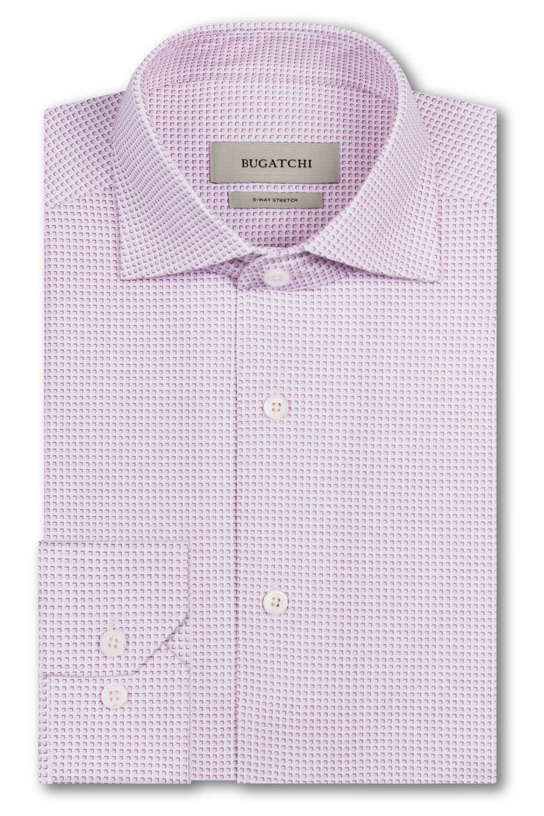 Devon OoohCotton® Optical Grid Print Button-Up Shirt, Alternate, color, PRIMEROSE