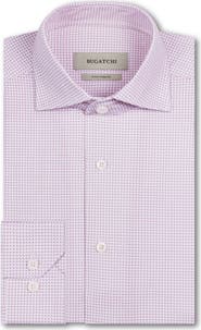 Bugatchi Devon OoohCotton® Optical Grid Print Button-Up Shirt