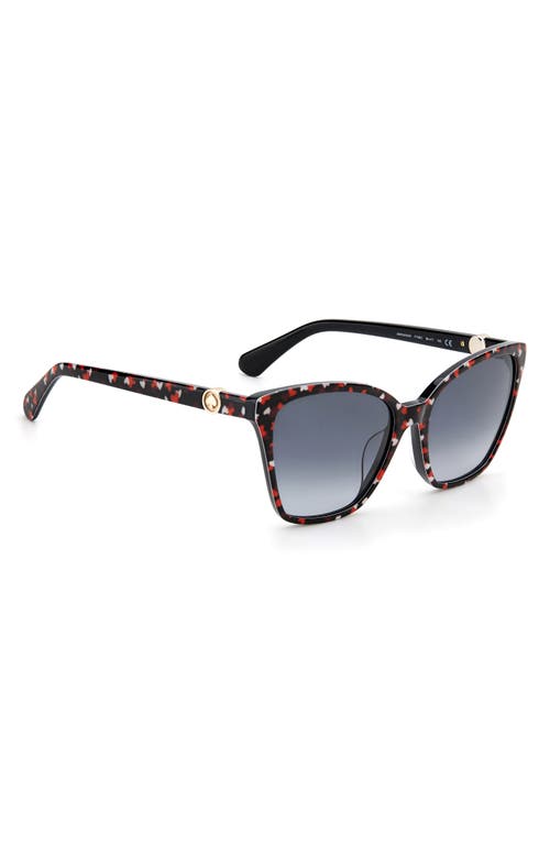 Kate Spade New York Amiyah 56mm Gradient Cat Eye Sunglasses In Purple/grey Shaded