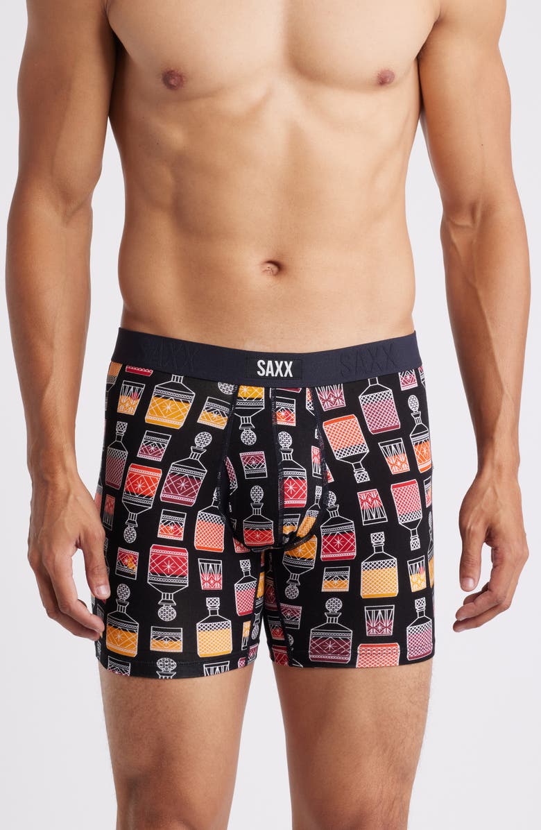 SAXX Vibe Xtra Soft Comfort Boxer Briefs, Main, color, Top Shelf-Black