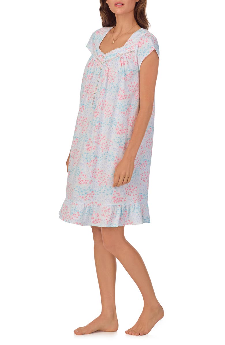 Eileen West Cotton Jersey Short Nightgown, Alternate, color, 