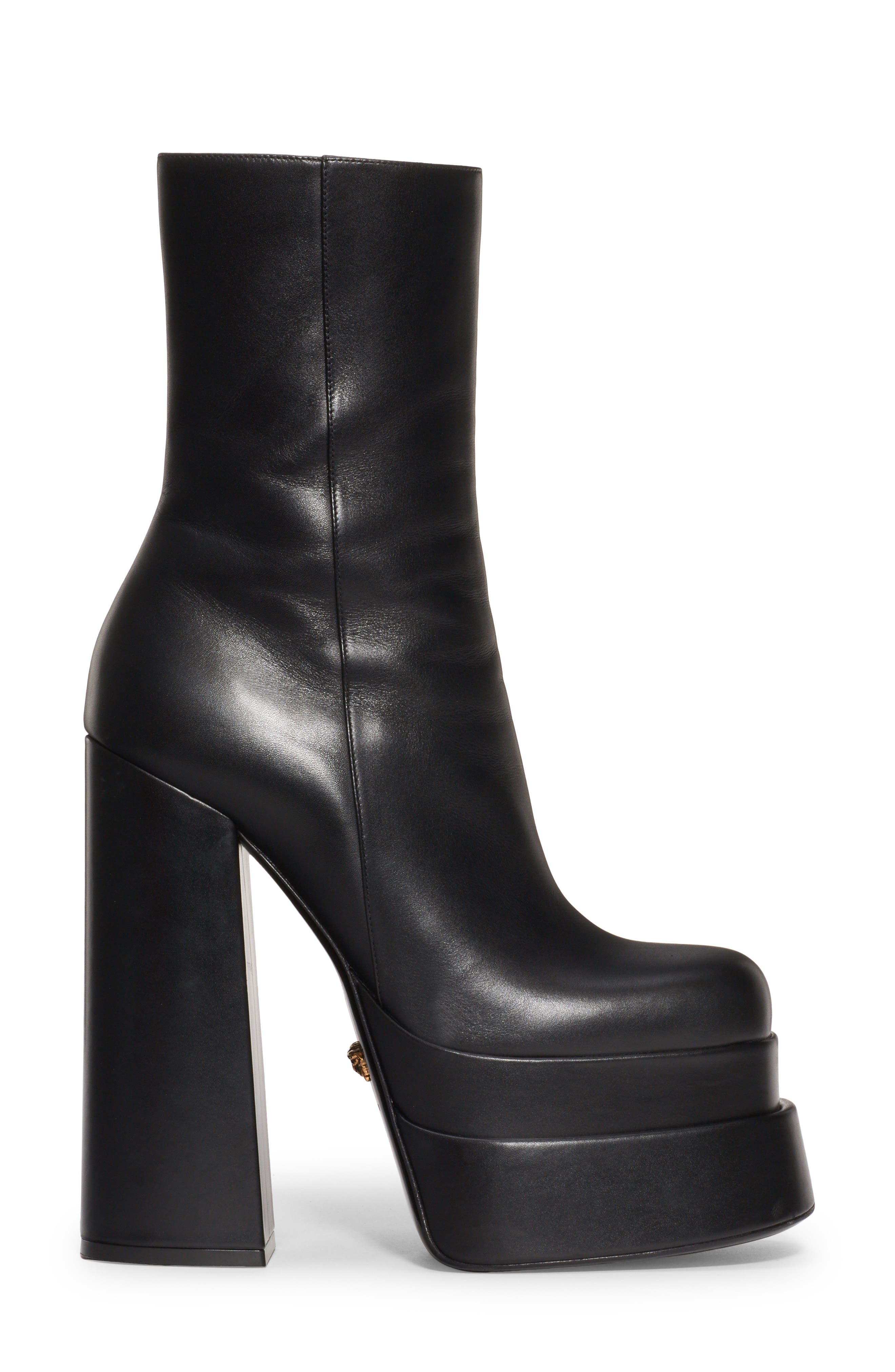 Versace Platform Bootie, Alternate, color, 