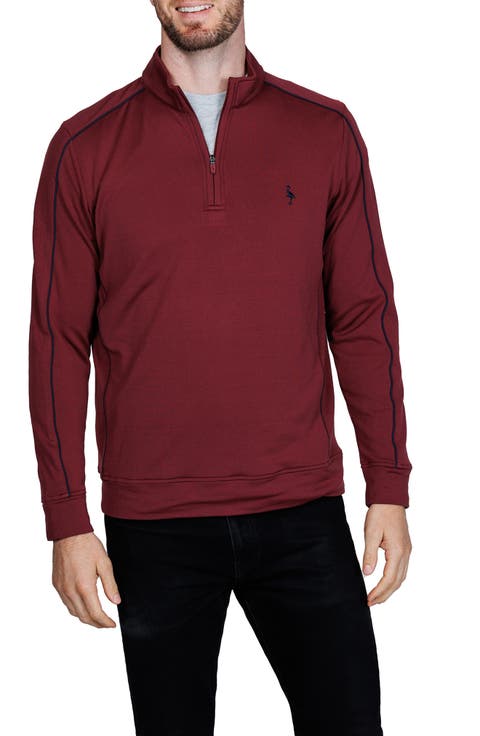 Textured Performance Quarter Zip Pullover