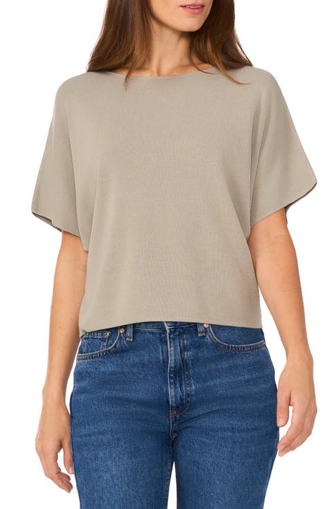 Short Sleeve Crop Sweater