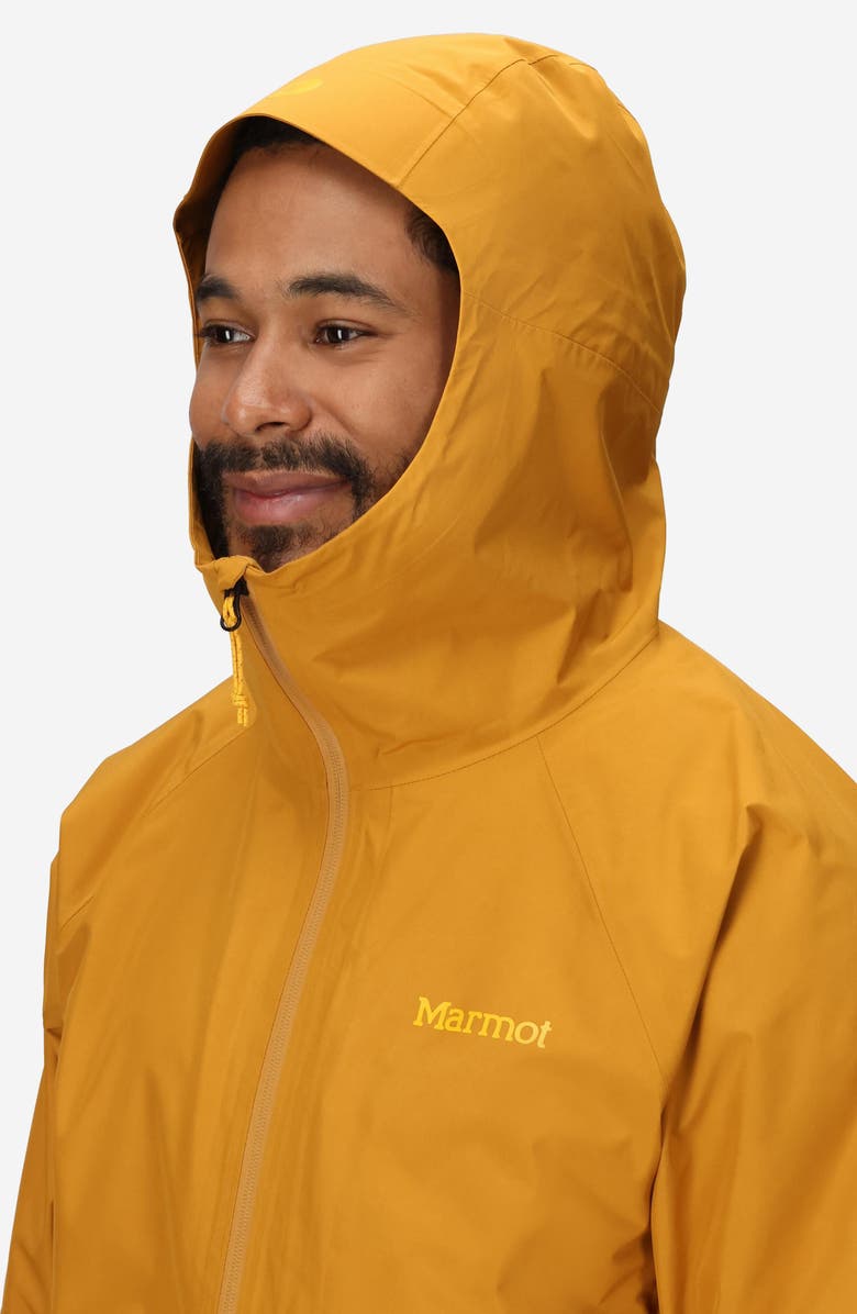 Marmot Waypoint Gore-Tex<sup>®</sup> Waterproof Hooded Jacket, Alternate, color, Honey Glaze