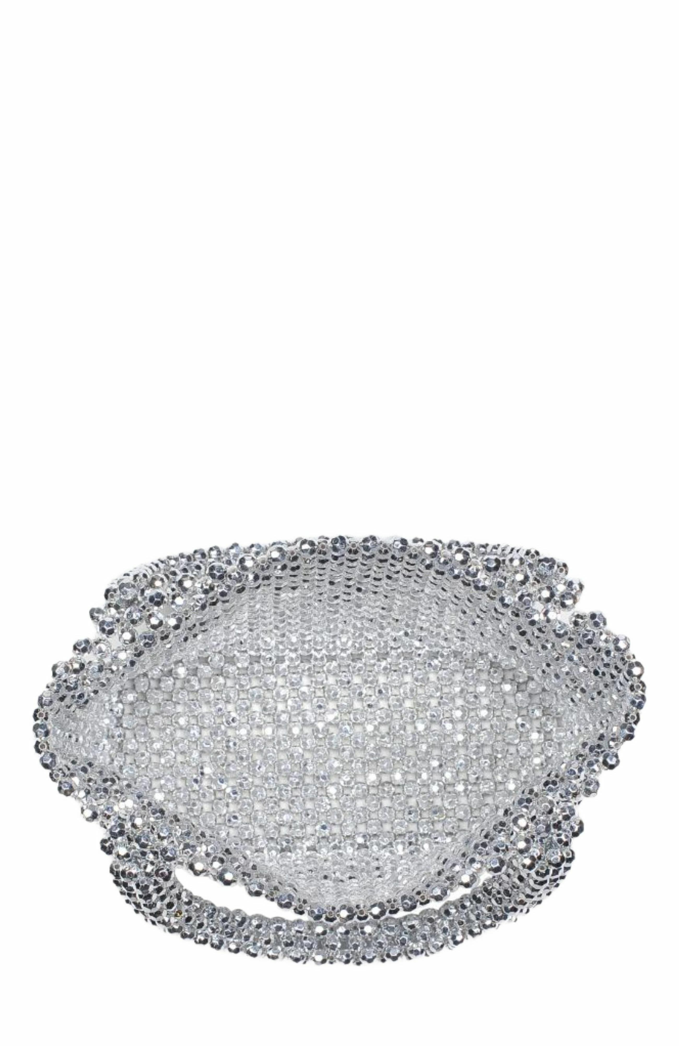 MODA LUXE Donna Evening Bag, Alternate, color, Silver