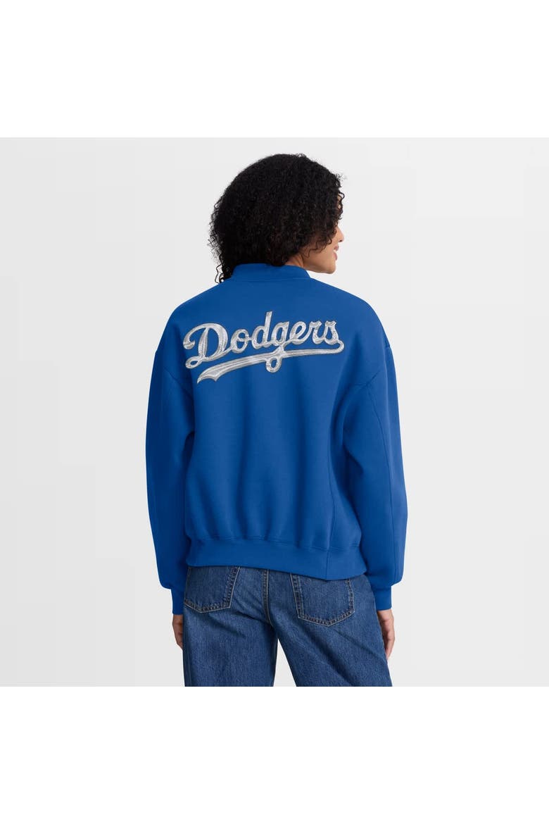 Women's Fanatics Royal Los Angeles Dodgers Oversized Rage Against Full-Zip Jacket, Alternate, color, Royal
