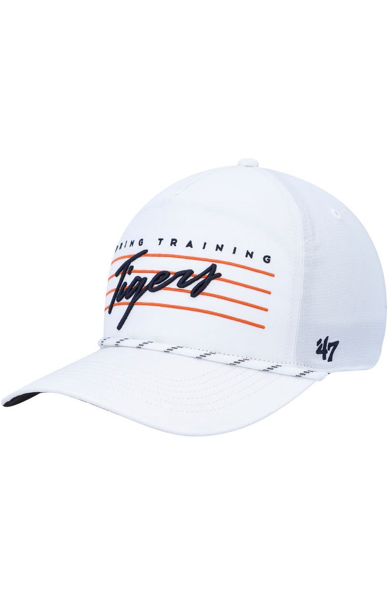 '47 Men's '47  White Detroit Tigers Downburst Hitch Snapback Hat, Main, color, 