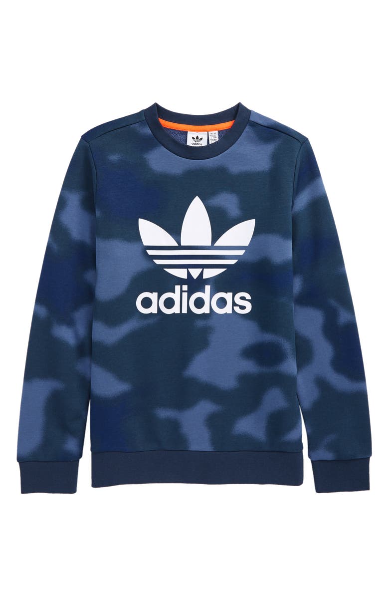 adidas Originals Kids' Crewneck Sweatshirt, Main, color, 
