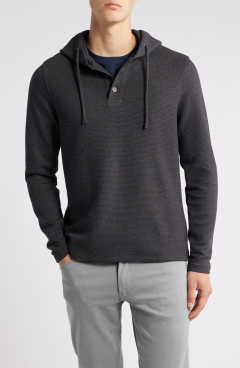 Grenfell Waffle Knit Cotton Blend Hoodie