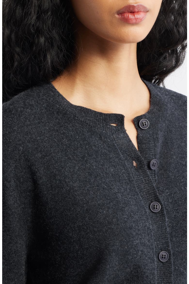 Tove Wool & Cashmere Cardigan, Alternate, color, CHARCOAL