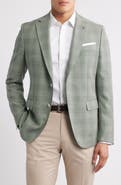 BOSS Hutson Plaid Virgin Wool Sport Coat