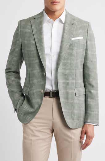 BOSS Hutson Plaid Virgin Wool Sport Coat