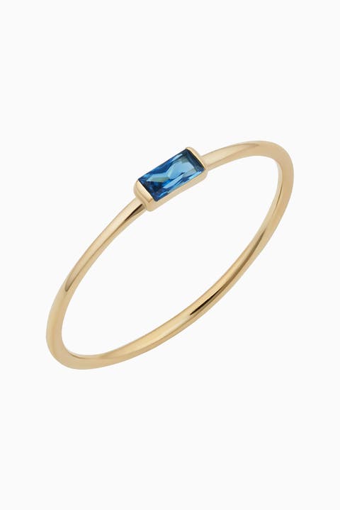 14K Gold Fresco Baguette Ring