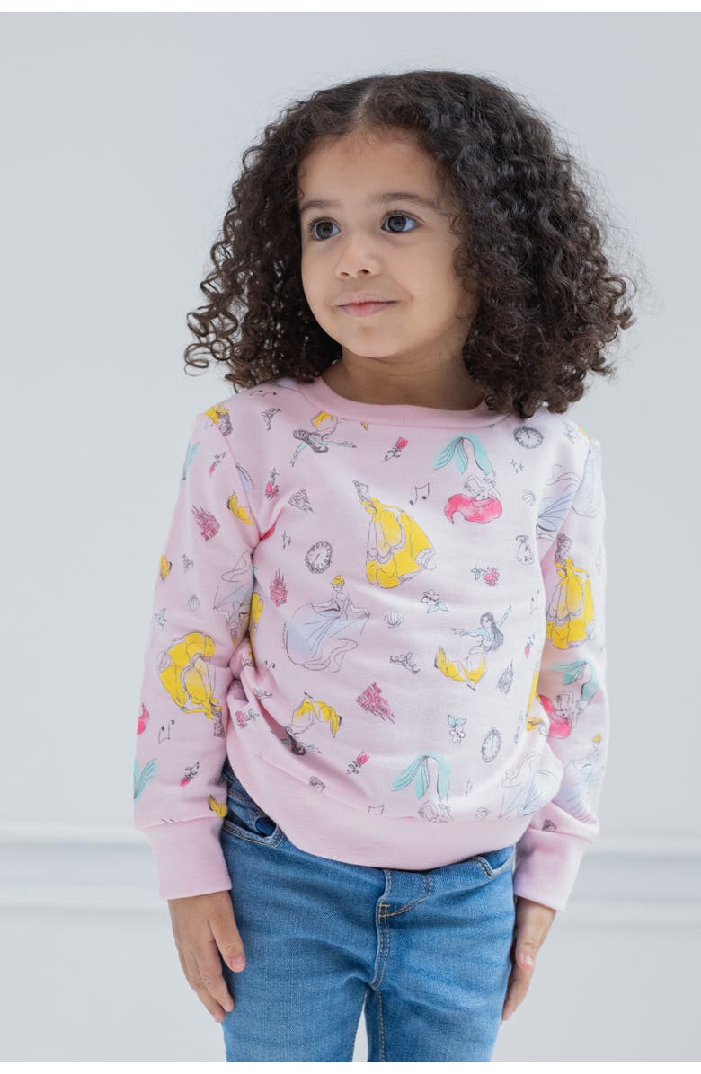 Disney Pullover Sweatshirt, Alternate, color, Princess Multicolor
